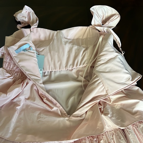 Antonio Melani Leila Sweetheart Neck Sleeveless Taffeta Smocked Tiered Dress. - Picture 14 of 15